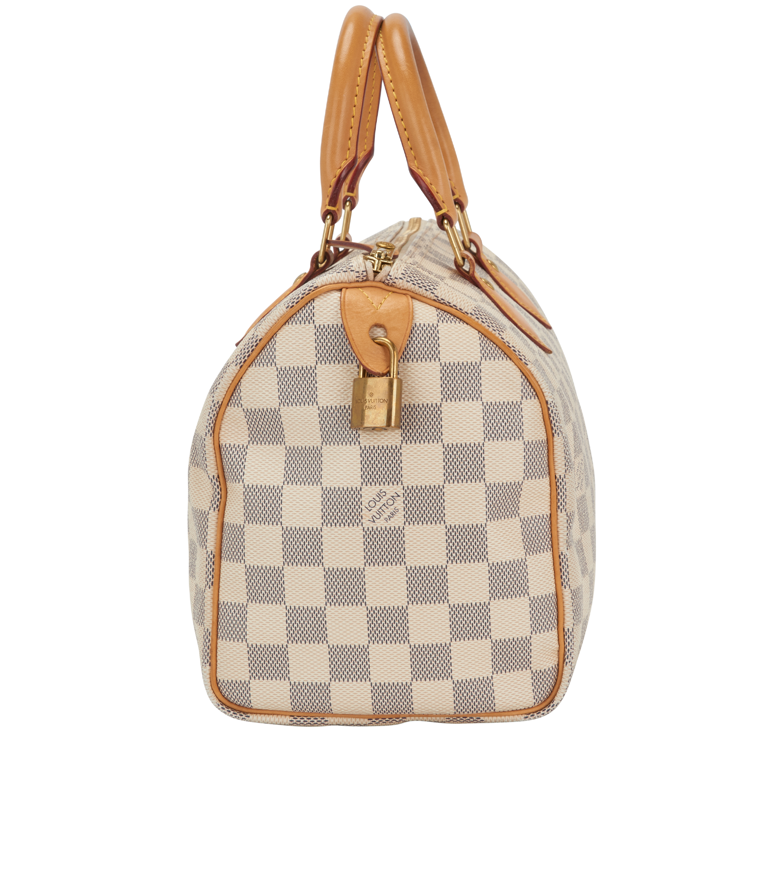 Speedy 25, &pound;695, Handbags, White, Canvas, Bottom view